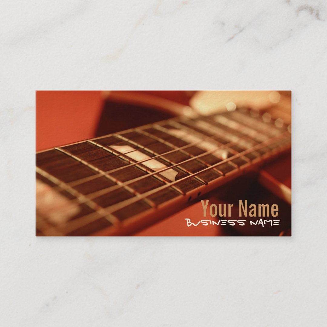 Guitar Strings Business Cards | Zazzle