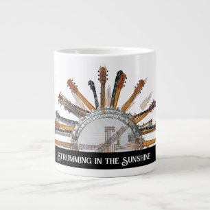 GUITAR STRINGS IN THE SUN GIANT COFFEE MUG