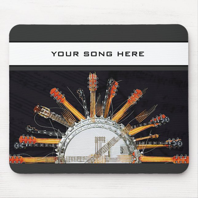 GUITAR STRINGS IN THE SUN MOUSE PAD (Front)