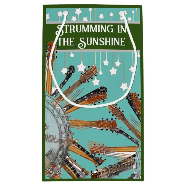 GUITAR STRINGS IN THE SUN SMALL GIFT BAG (Back)