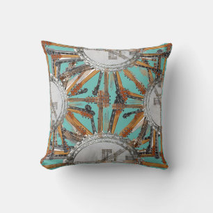 GUITAR STRINGS IN THE SUN THROW PILLOW