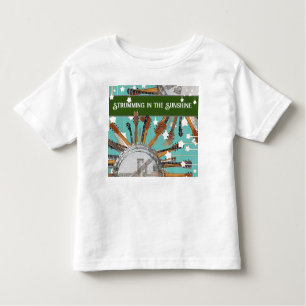 GUITAR STRINGS IN THE SUN TODDLER T-SHIRT