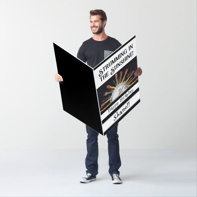 GUITAR STRINGS IN THE SUNSHINE BIRTHDAY CARD (In Situ)