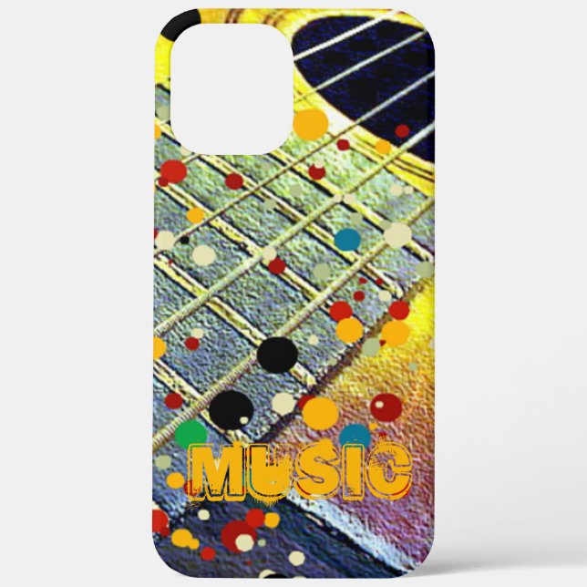 Guitar Strings Musical Watercolor  Case-Mate iPhone Case (Back)