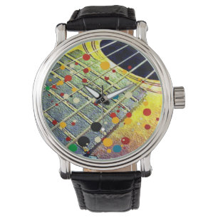 Guitar Strings Musical Watercolor  Watch