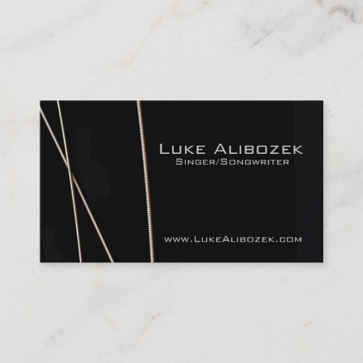 Customizable Guitar Strings Musician Card Business Card Template