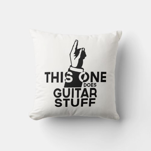 Guitar Stuff _ Funny Guitar Music Throw Pillow