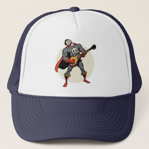 Guitar Superhero Trucker Hat