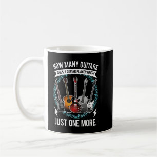 Guitar T How Many Guitars Gift For Guitar Player Coffee Mug