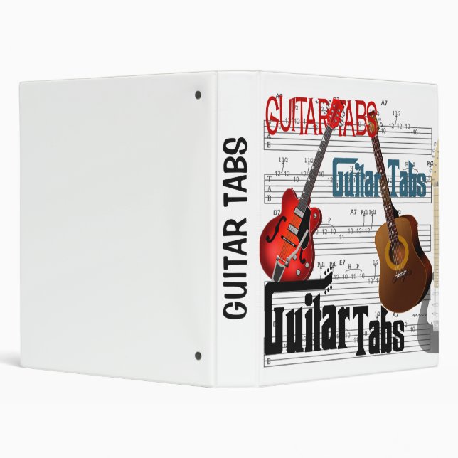 Guitar Tabs 3 Ring Binder (Background)