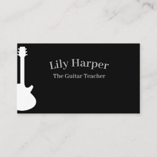 Guitar Teacher Electric & Acoustic Lessons Busin Calling Card