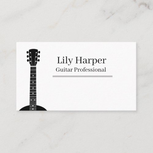 Guitar Teacher  Electric  Acoustic Lessons  Calling Card