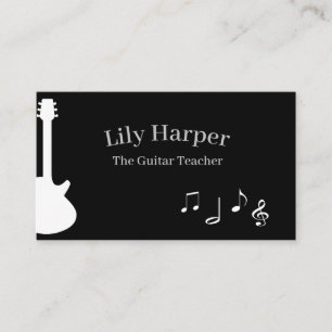 Guitar Teacher Electric & Acoustic Lessons Calling Card