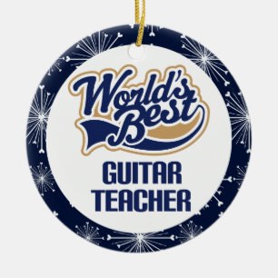 Guitar Teacher Gift Ornament
