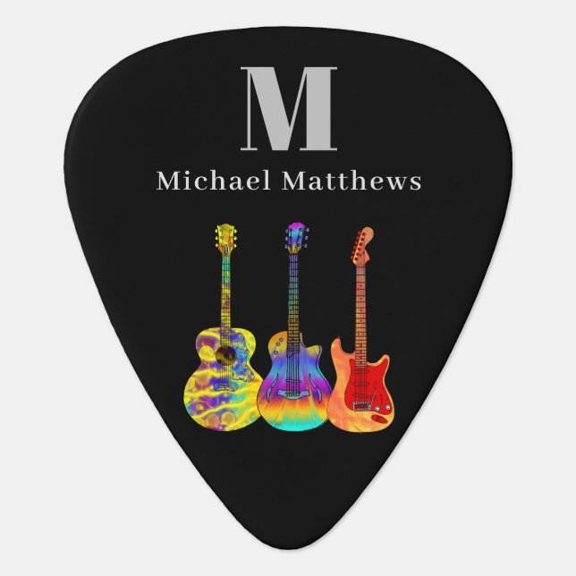 Guitar Teacher Music Business Custom Guitar Pick (Front)