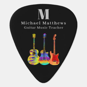 Guitar Teacher Music Business Custom Pick