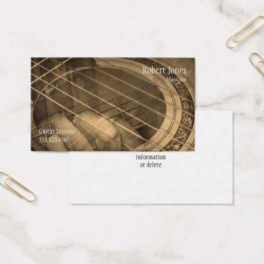 Guitar teacher music lessons instruction (Office)