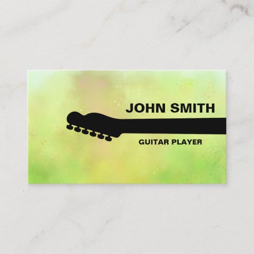 Guitar Teacher Musical Musician Personalized Business Card