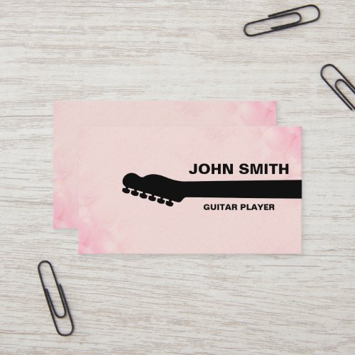Guitar Teacher Musical Musician Personalized Business Card
