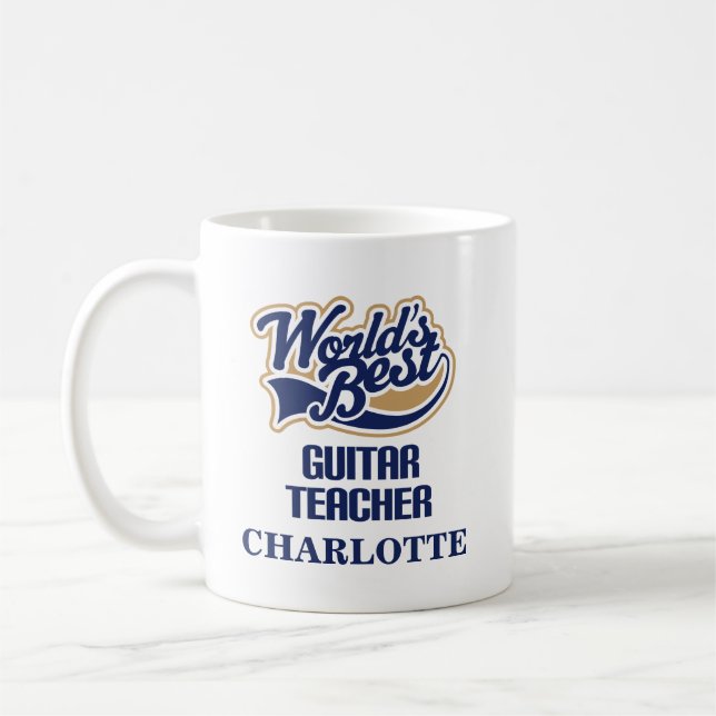 Guitar Teacher Personalized Mug Gift (Left)
