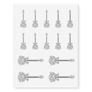 Guitar Temporary Tattoos