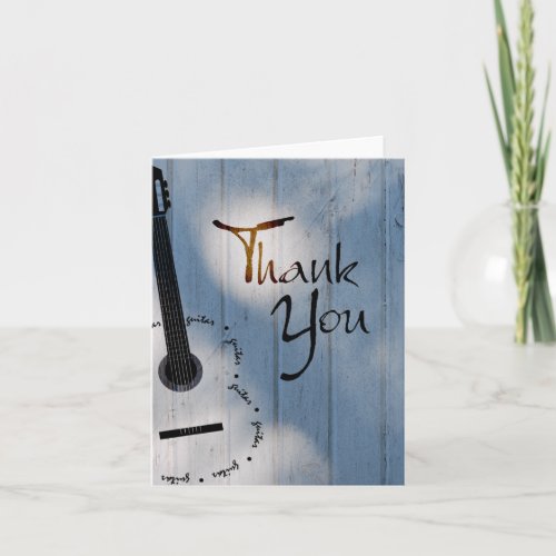 Guitar Thank You Note