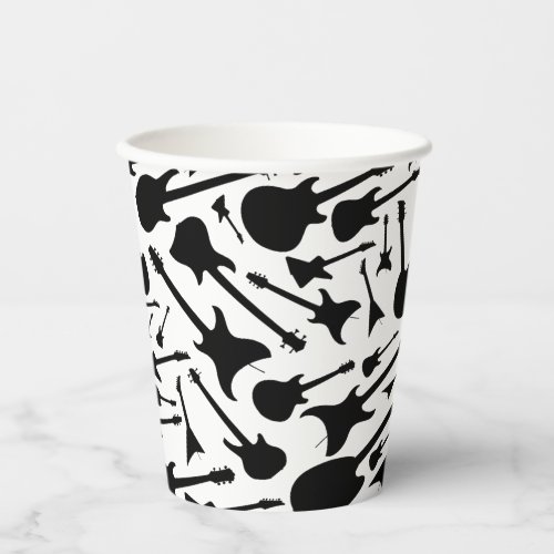 Guitar Themed Paper Cups