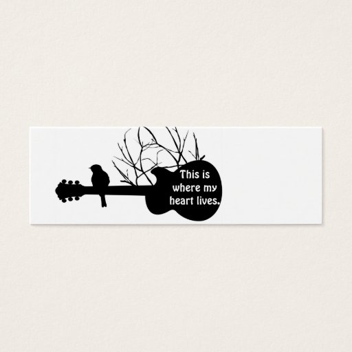 Customizable guitar, This is where my heart lives. Business Card