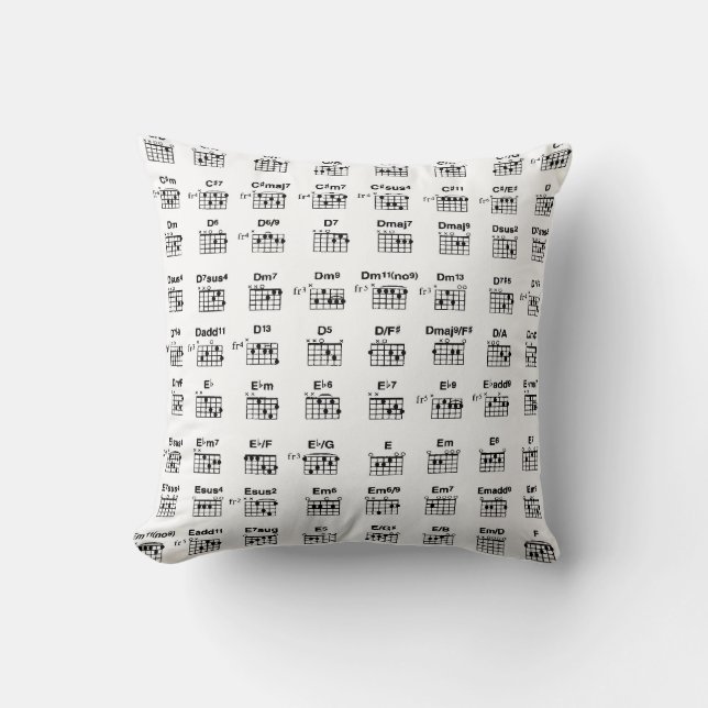 guitar throw pillow (Front)
