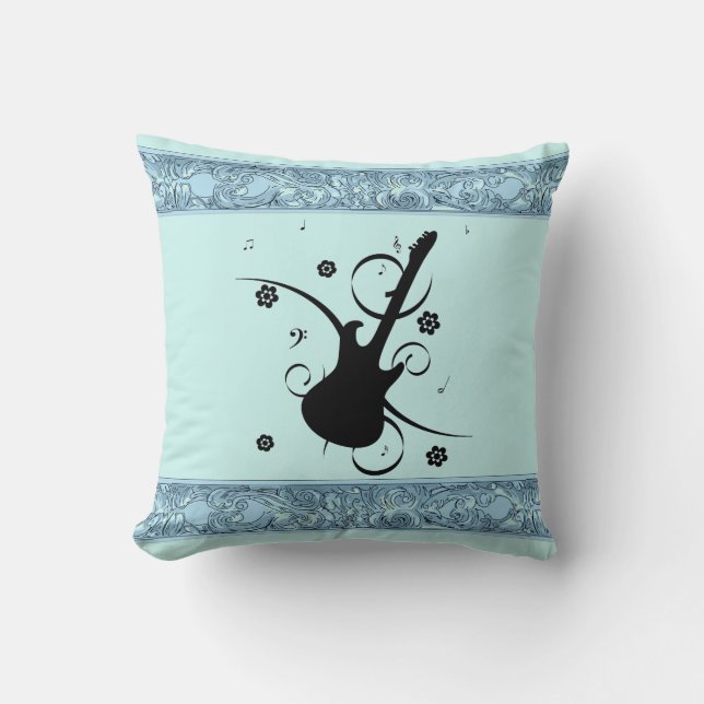 Guitar Throw Pillow (Front)