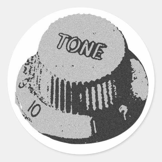 Guitar Tone Knob Sticker (Front)
