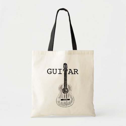 Guitar Tote Shopping Bag