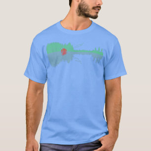 Guitar Trees Water Reflection Art - Musicians & Mu T-Shirt