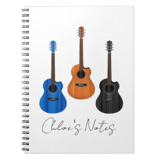 Guitar Trio Spiral Photo Notebook