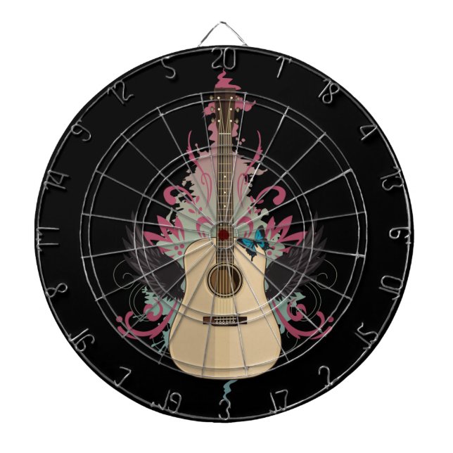 Guitar Vibes  Dart Board (Front)