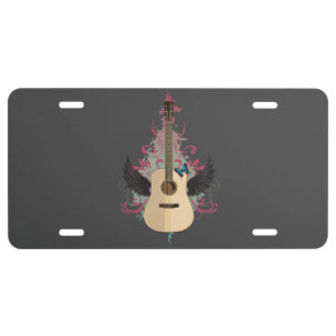 Guitar Vibes License Plate