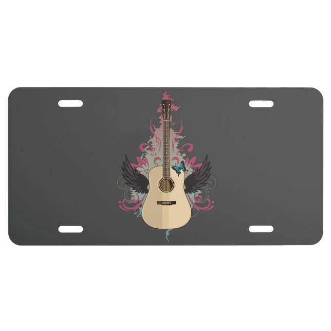 Guitar Vibes License Plate (Front)