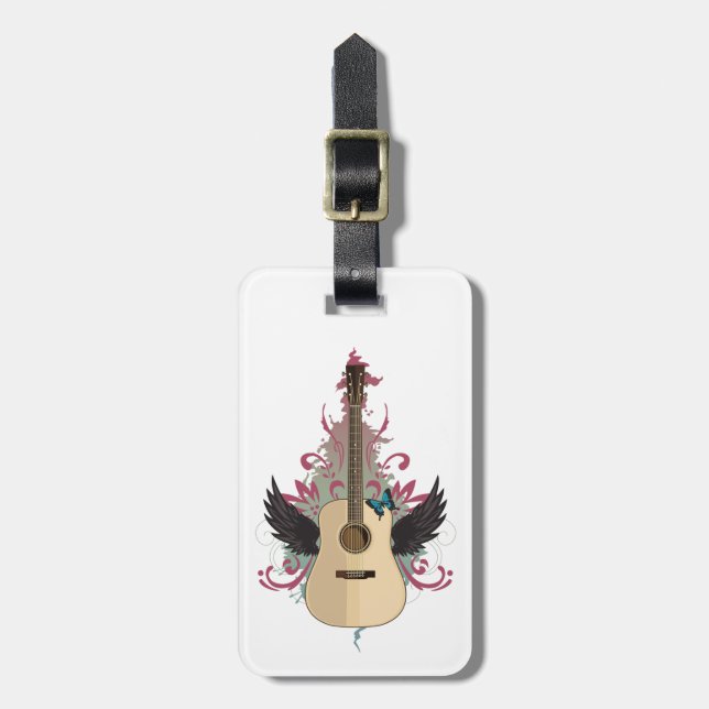 Guitar Vibes  Luggage Tag (Front Vertical)