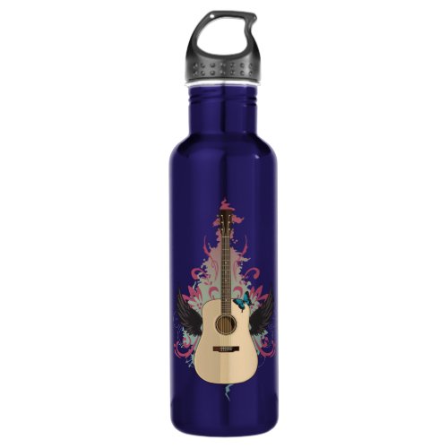 Guitar Vibes Stainless Steel Water Bottle