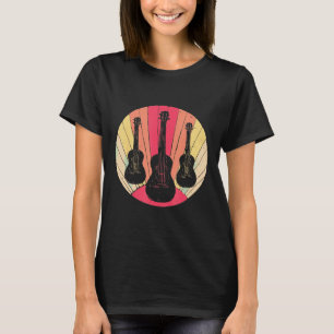 Guitar - Vintage Retro Ukulele Guitar Uke Player T-Shirt