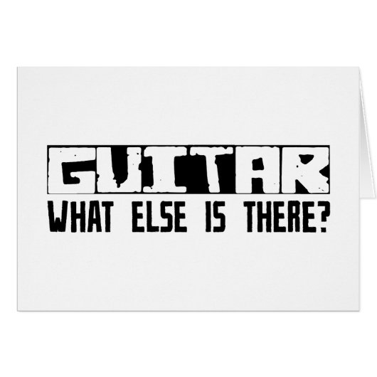 Guitar What Else Is There? Cards (Front Horizontal)