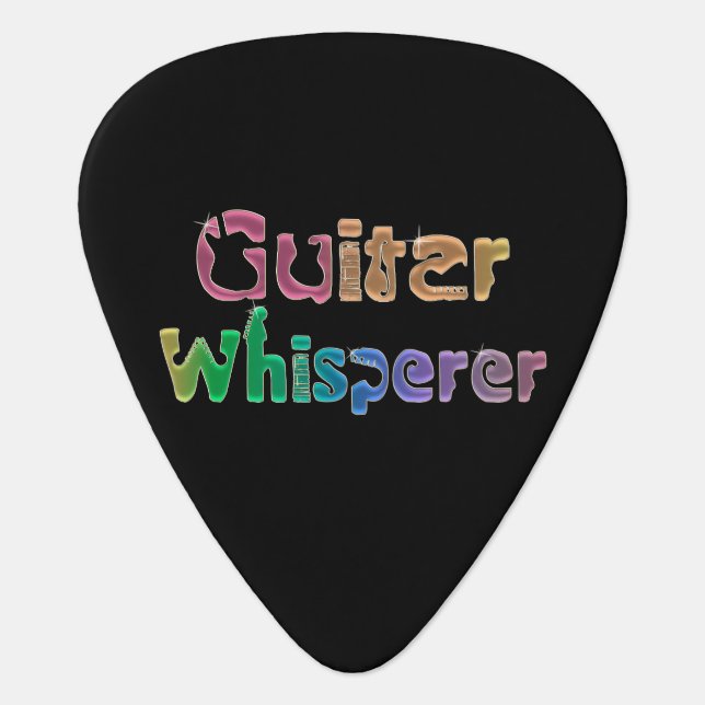 Guitar Whisperer Personalized Guitar Pick (Front)
