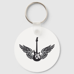 guitar wings keychain