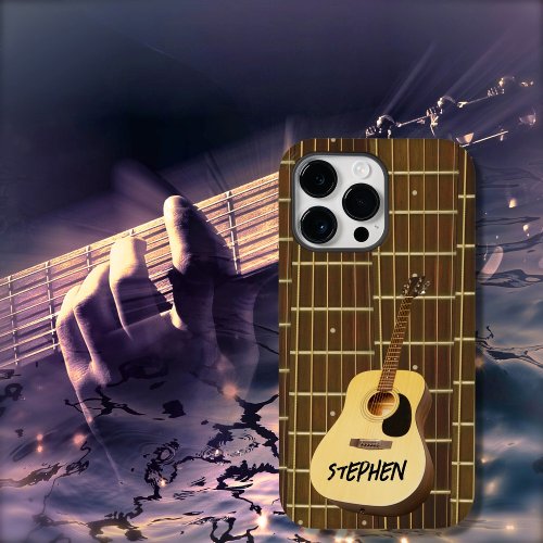 Guitar With Guitar Necks Background  Case_Mate iPhone 14 Pro Max Case