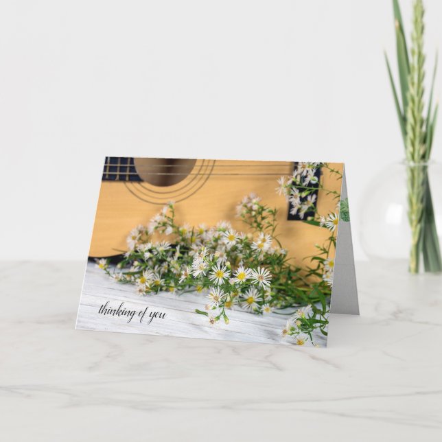 guitar with wildflowers card (Front)
