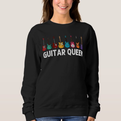 Guitar Women Mama Guitar Player Music Instrument Sweatshirt