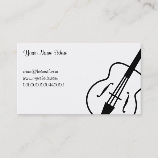 Customizable Guitar, Your Name Here, Business Card Templates