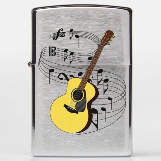 Guitar Zippo Lighter (Front)