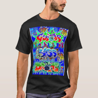 GuitarBassDrums 1 by LowEndGraphics T-Shirt