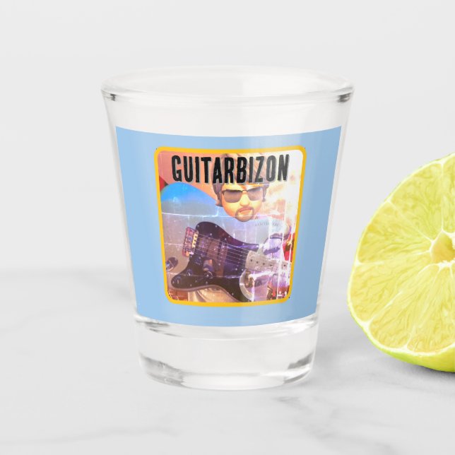 Guitarbizon Shot Glass (Front)